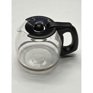Mr Coffee Glass Coffee Pot Carafe Replacement 10 Cup Black Handle Lid